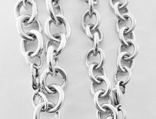 Carregar imagem no visualizador da galeria, Authentic Tiffany &amp; Co. Return to Tiffany XL Heart Tag Bracelet Sterling Silver Link Bracelet Size Medium 7.5 Inches

