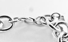 Carregar imagem no visualizador da galeria, Authentic Tiffany &amp; Co. Return to Tiffany XL Heart Tag Bracelet Sterling Silver Link Bracelet Size Medium 7.5 Inches
