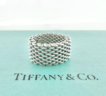 Load image into Gallery viewer, Authentic Tiffany &amp; Co. Somerset Mesh Ring Sterling Silver Band Ring Size 6.5
