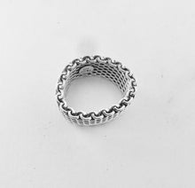 Load image into Gallery viewer, Authentic Tiffany &amp; Co. Somerset Mesh Ring Sterling Silver Band Ring Size 6.5
