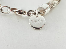 Load image into Gallery viewer, Authentic Tiffany &amp; Co. Mesh Braided Bracelet Sterling Silver Somerset Round Woven Weave Bracelet
