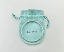 Load image into Gallery viewer, Authentic Tiffany &amp; Co. Somerset Mesh Bangle Bracelet Sterling Silver Rigid Narrow Size Medium
