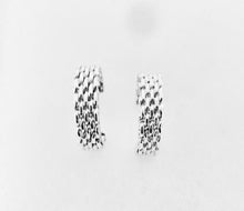 Load image into Gallery viewer, Authentic Tiffany &amp; Co. Mesh Earrings Sterling Silver Somerset Small Hoop Pierced Earrings
