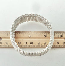 Load image into Gallery viewer, Authentic Tiffany &amp; Co. Somerset Mesh Bracelet Sterling Silver Bangle Bracelet
