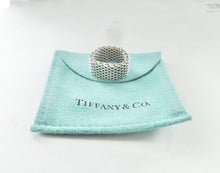 Load image into Gallery viewer, Authentic Tiffany &amp; Co. Somerset Mesh Ring Sterling Silver Band Ring Size 6.5
