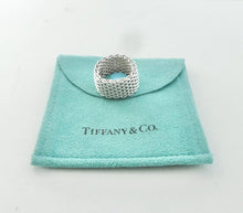 Load image into Gallery viewer, Authentic Tiffany &amp; Co. Somerset Mesh Ring Sterling Silver Band Ring Size 6
