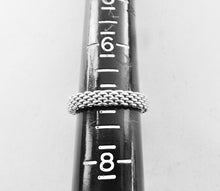 Load image into Gallery viewer, Authentic Tiffany &amp; Co. Somerset Mesh Ring Sterling Silver Thin Narrow Band Ring Size 7
