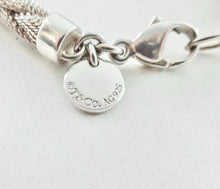 Load image into Gallery viewer, Authentic Tiffany &amp; Co. Mesh Braided Bracelet Sterling Silver Somerset Round Woven Weave Bracelet
