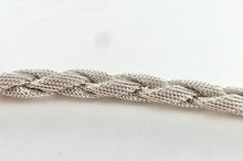 Load image into Gallery viewer, Authentic Tiffany &amp; Co. Mesh Braided Bracelet Sterling Silver Somerset Round Woven Weave Bracelet
