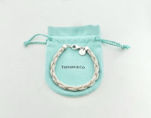 Load image into Gallery viewer, Authentic Tiffany &amp; Co. Mesh Braided Bracelet Sterling Silver Somerset Round Woven Weave Bracelet
