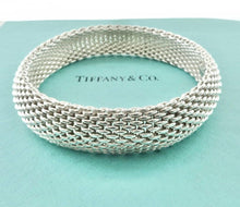 Load image into Gallery viewer, Authentic Tiffany &amp; Co. Somerset Mesh Bracelet Sterling Silver Bangle Bracelet

