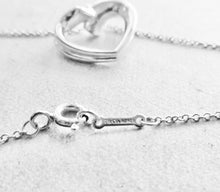 Carregar imagem no visualizador da galeria, Authentic Tiffany &amp; Co. Paloma Picasso Heart Necklace Tenderness Modern Heart Sterling Silver Pendant Necklace

