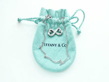 Carregar imagem no visualizador da galeria, Authentic Tiffany &amp; Co. Paloma Picasso Double Loving Heart Necklace Sterling Silver Pendant Necklace
