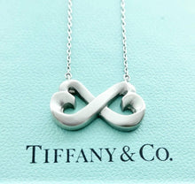 Carregar imagem no visualizador da galeria, Authentic Tiffany &amp; Co. Paloma Picasso Double Loving Heart Necklace Sterling Silver Pendant Necklace
