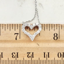 Carica l'immagine nel visualizzatore di Gallery, Authentic Tiffany &amp; Co. Diamond Heart Necklace Platinum Heart Pendant Diamonds Necklace

