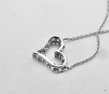 Carica l'immagine nel visualizzatore di Gallery, Authentic Tiffany &amp; Co. Diamond Heart Necklace Platinum Heart Pendant Diamonds Necklace
