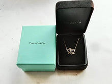 Carregar imagem no visualizador da galeria, Authentic Tiffany &amp; Co. Paloma Picasso Loving Heart Necklace 18k Yellow Gold Interlocking Double Hearts Pendant Necklace
