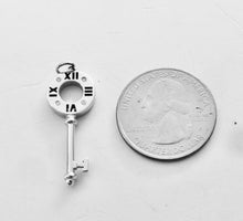 Carica l'immagine nel visualizzatore di Gallery, Authentic Tiffany &amp; Co. Atlas Key Diamond White Gold Medium Round Keys Charm Pendant Necklace
