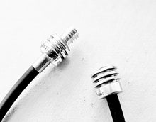 Carregar imagem no visualizador da galeria, Authentic Tiffany &amp; Co. Paloma Picasso Groove Bracelet Rubber Round Wire Sterling Silver Surfer Bracelet
