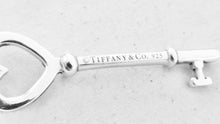 Carica l'immagine nel visualizzatore di Gallery, Authentic Tiffany &amp; Co. Heart Key Charm Size Large Sterling Silver Keys Pendant Necklace

