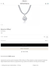 Carica l'immagine nel visualizzatore di Gallery, Authentic Return to Tiffany Heart Bead Necklace Sterling Silver Tiffany &amp; Co. Small Heart Tag 4mm Mini Ball Necklace 18 Inches
