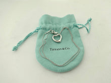 Load image into Gallery viewer, Authentic Tiffany &amp; Co. Elsa Peretti Heart Necklace 16mm Open Heart Sterling Silver Pendant Necklace
